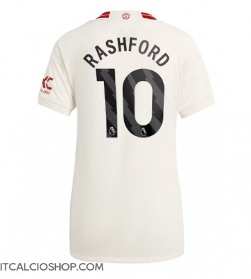 Manchester United Marcus Rashford #10 Terza Maglia Femmina 2023-24 Manica Corta